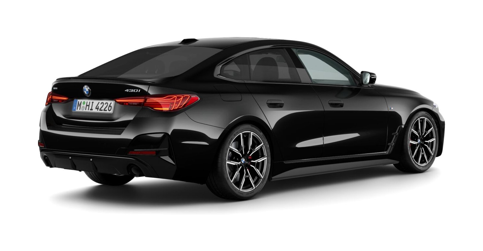 BMW BMW 4er in Schwarz von hinten BMW BMW 4er in Schwarz von hinten