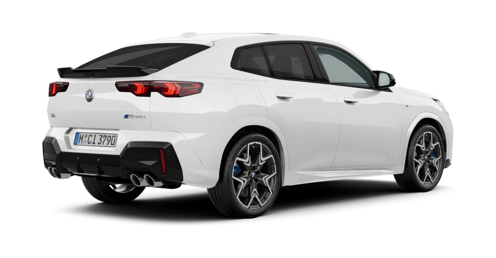 BMW BMW X in Weiß von hinten BMW BMW X in Weiß von hinten
