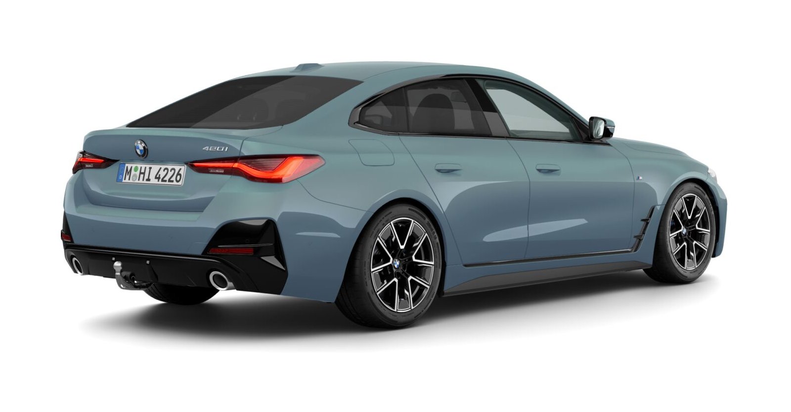 BMW BMW 4er in Grün von hinten