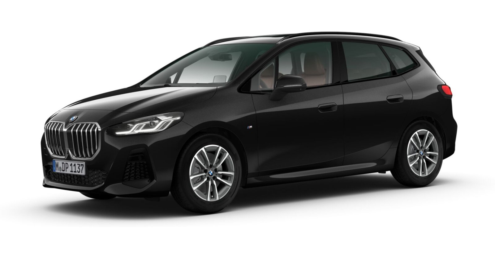 BMW BMW 2er in Schwarz von vorne BMW BMW 2er in Schwarz von vorne