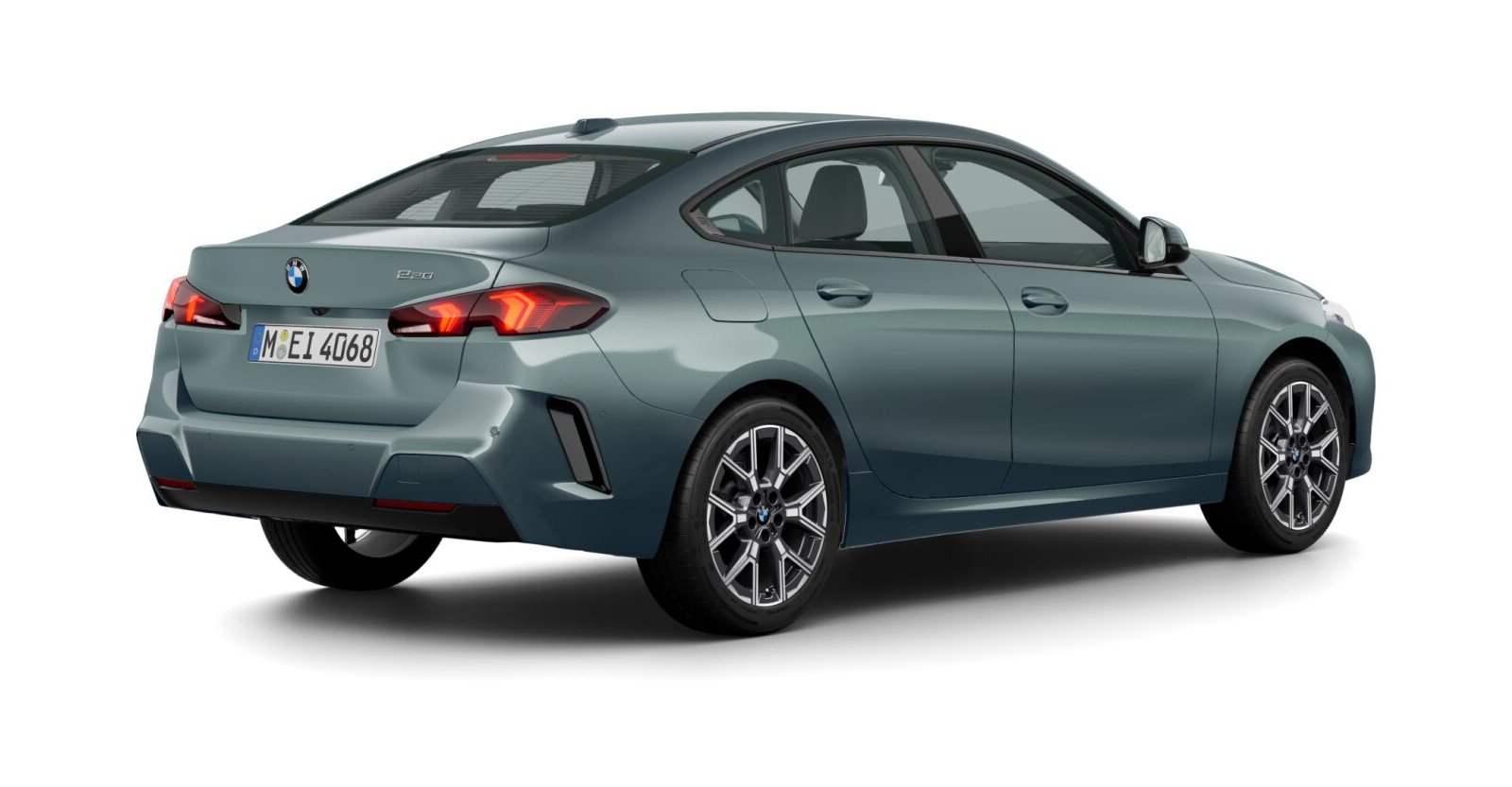 BMW BMW 2er in Grün von hinten
