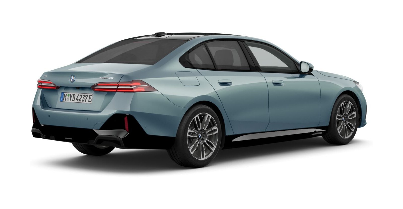 BMW BMW I in Grün von hinten