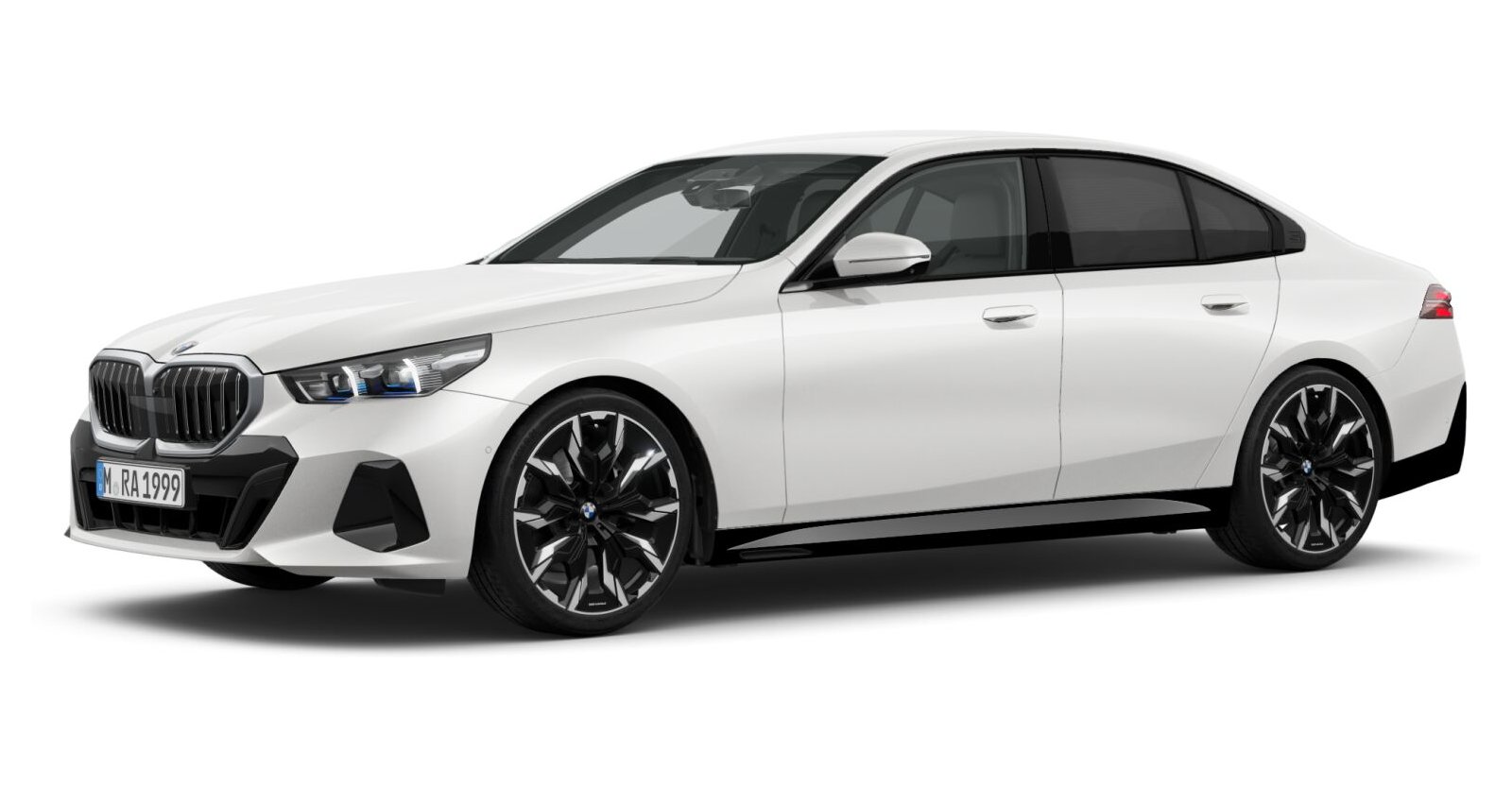 BMW BMW 5er in Weiß von vorne