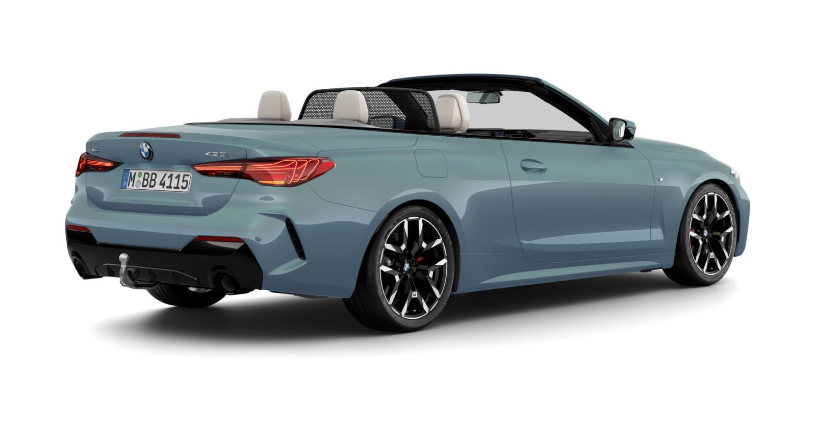 BMW BMW 4er in Grün von hinten