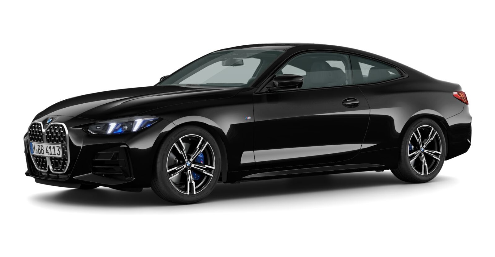 BMW BMW 4er in Schwarz von vorne BMW BMW 4er in Schwarz von vorne