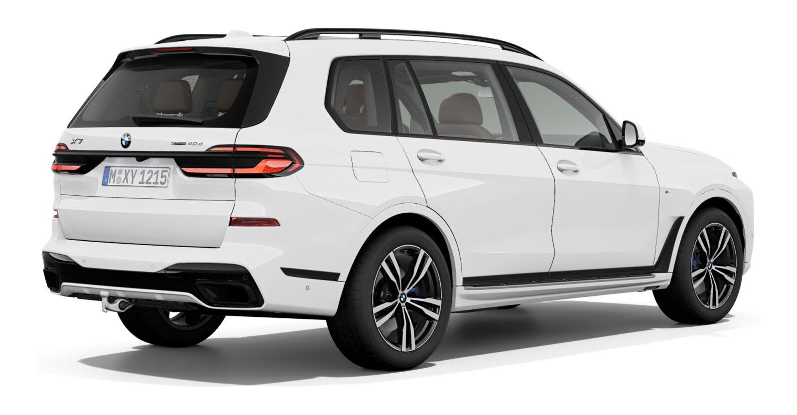 BMW BMW X in Weiß von hinten BMW BMW X in Weiß von hinten