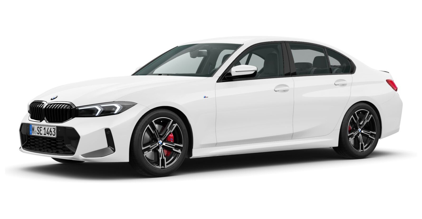 BMW BMW 3er in Weiß von vorne BMW BMW 3er in Weiß von vorne