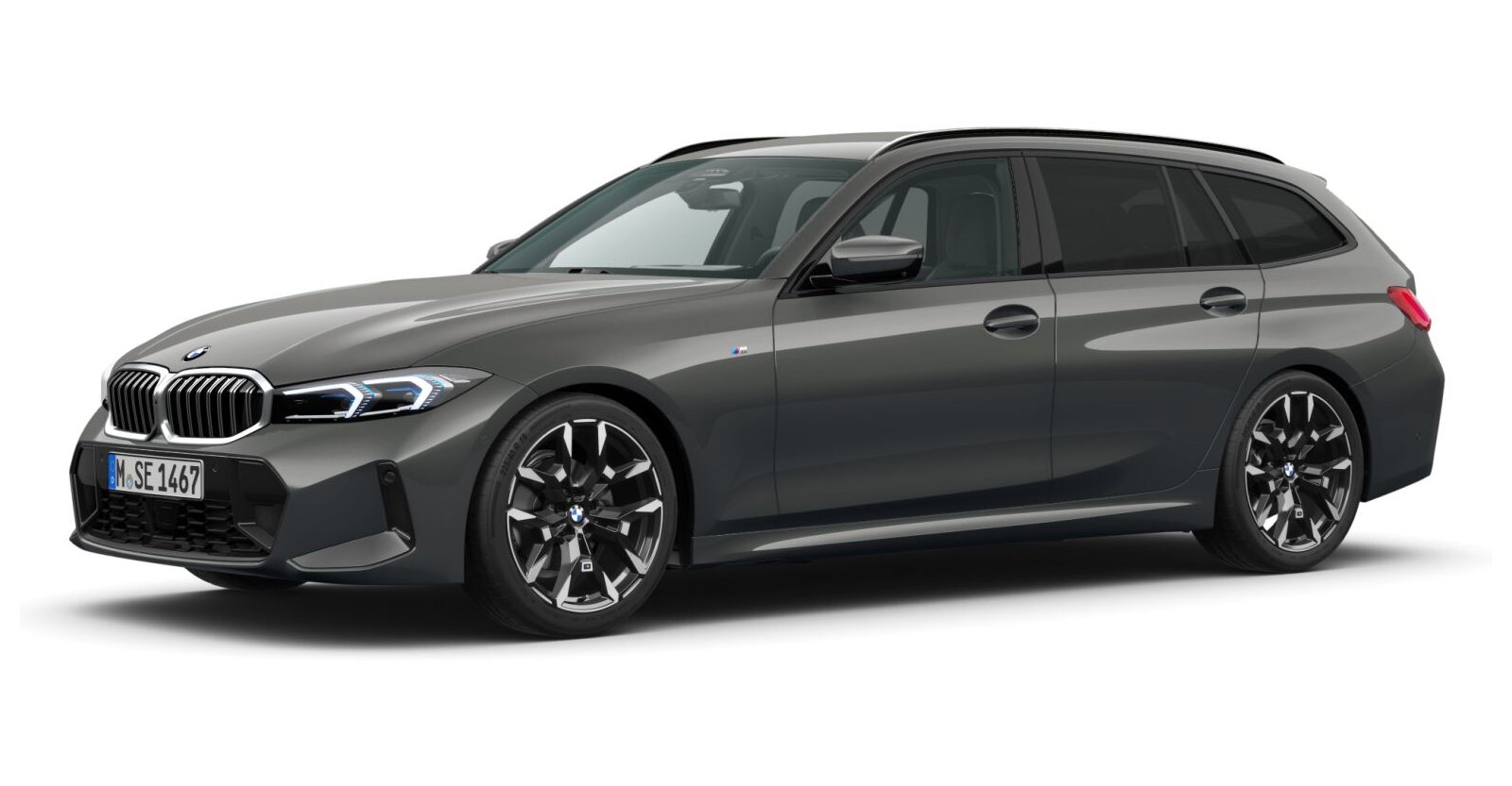 BMW 320i Touring in Grau von vorne BMW 320i Touring in Grau von vorne