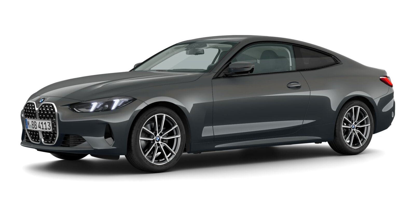 BMW 420i Coupé in Grau von vorne