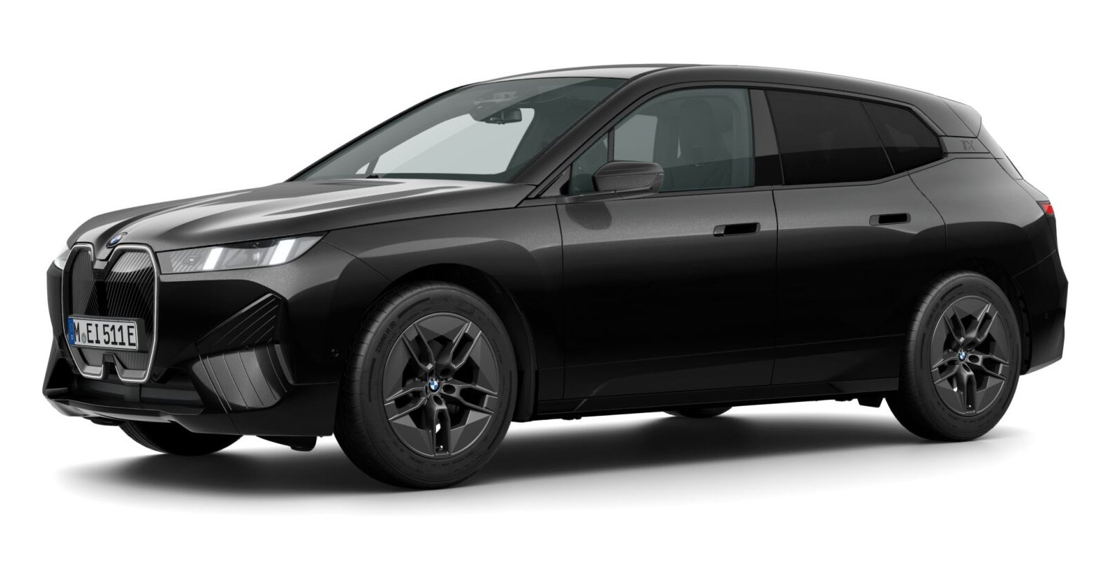 BMW BMW I in Schwarz von vorne