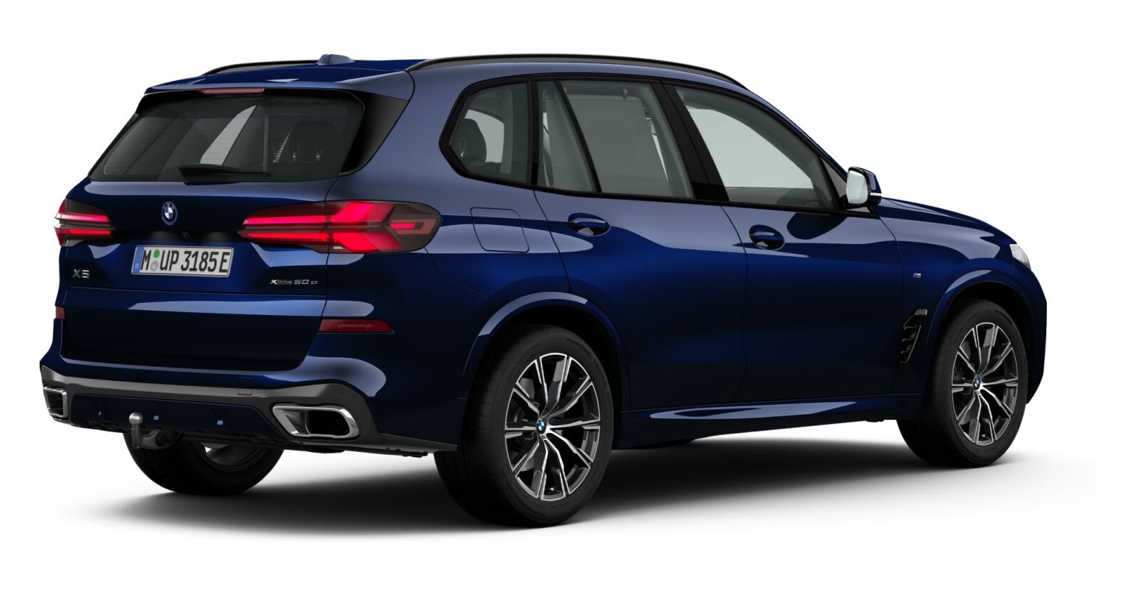 BMW BMW X in Blau von hinten BMW BMW X in Blau von hinten