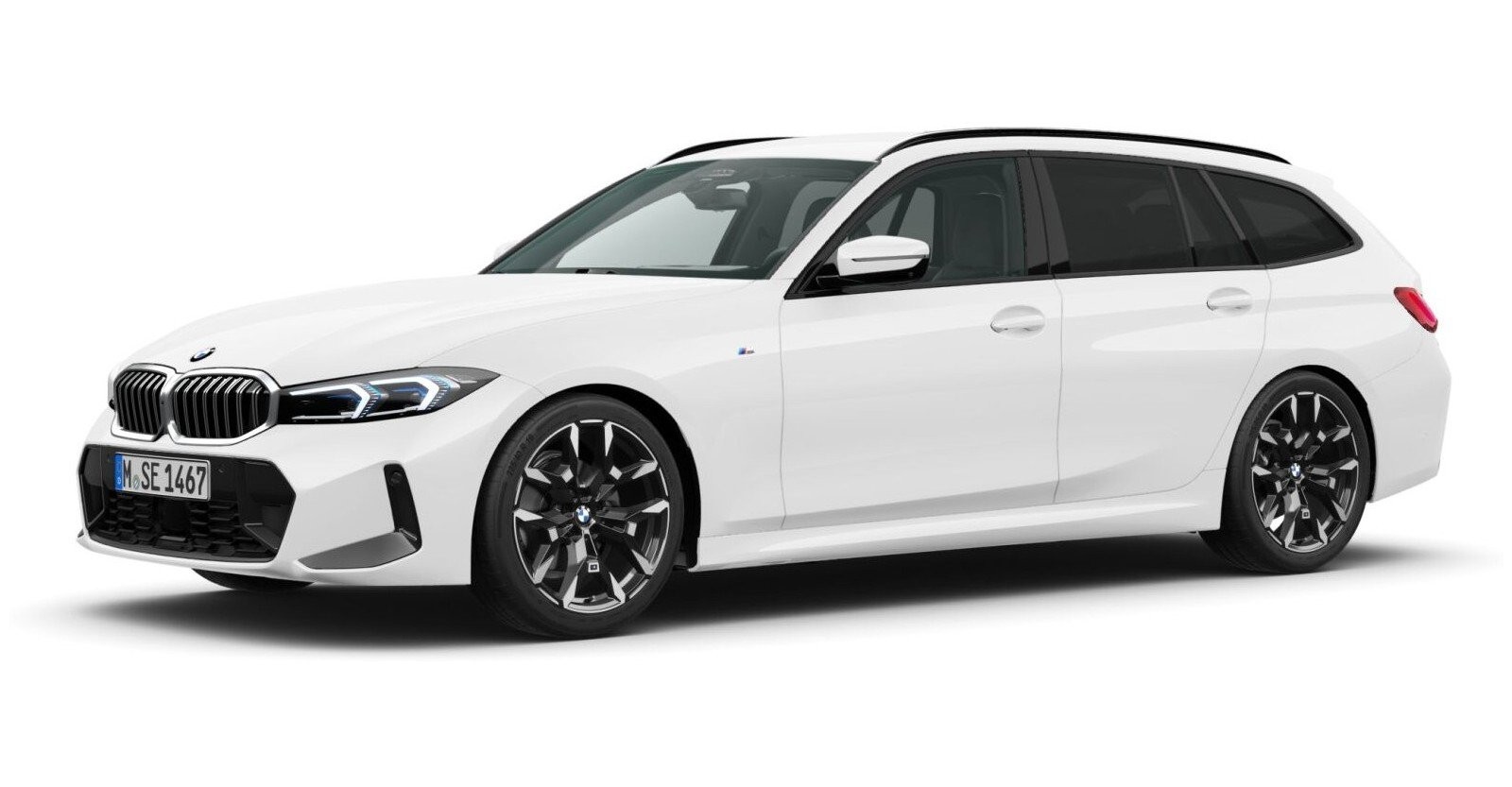 BMW BMW 3er in Weiß von vorne BMW BMW 3er in Weiß von vorne