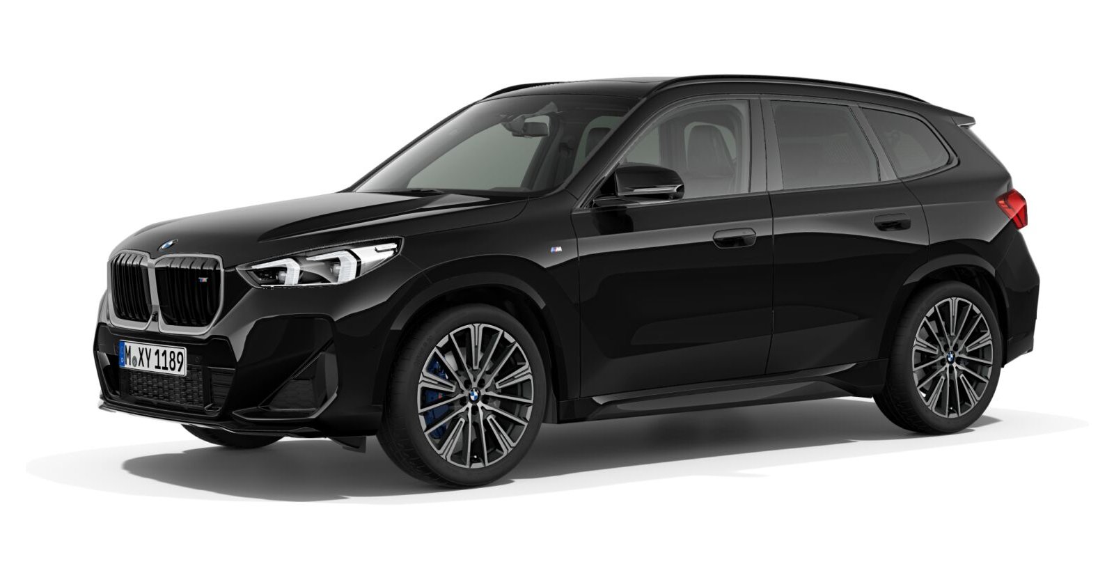 BMW X1 M35i xDrive in Schwarz von vorne