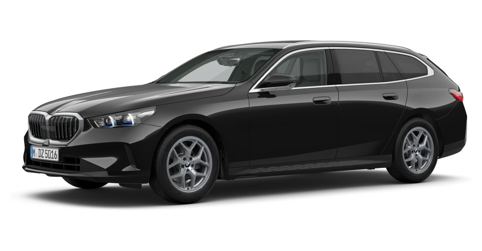 BMW BMW 5er in Schwarz von vorne