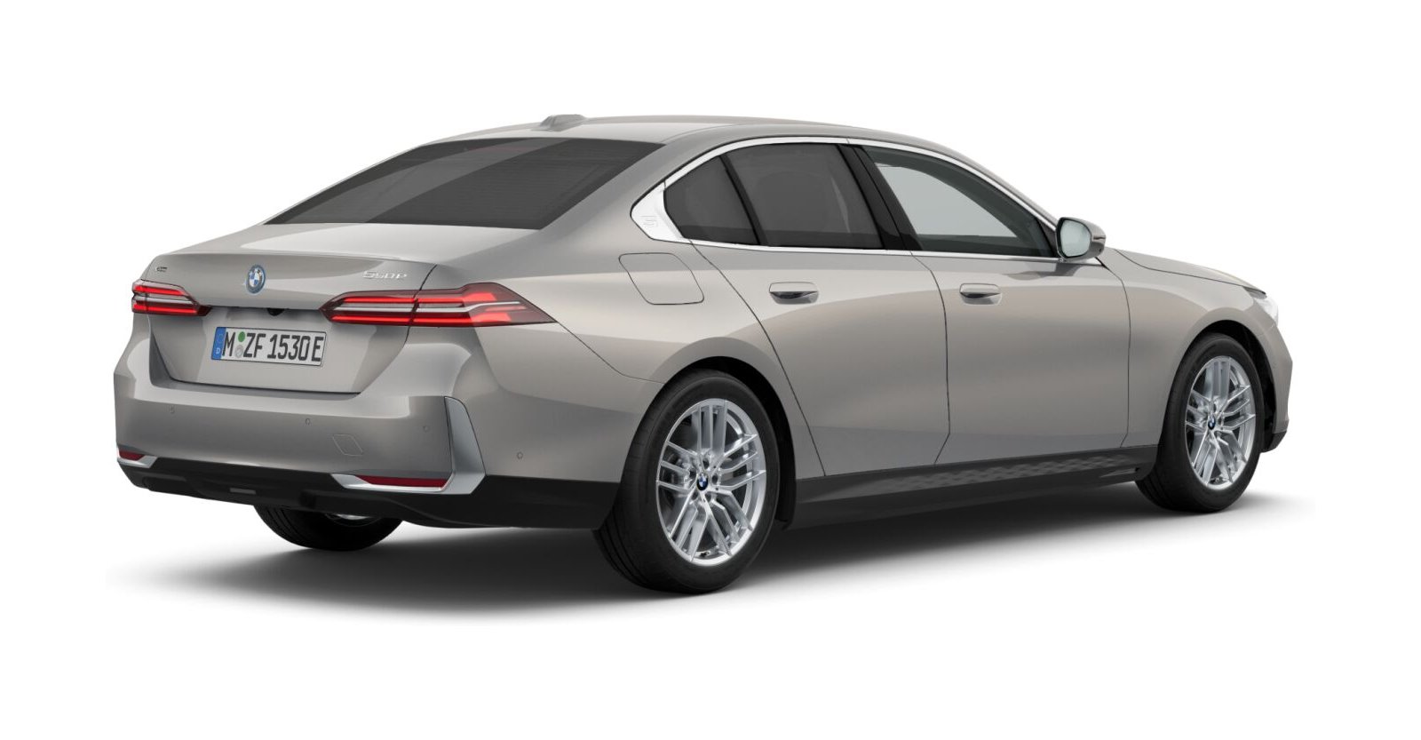 BMW BMW 5er in Grau von hinten