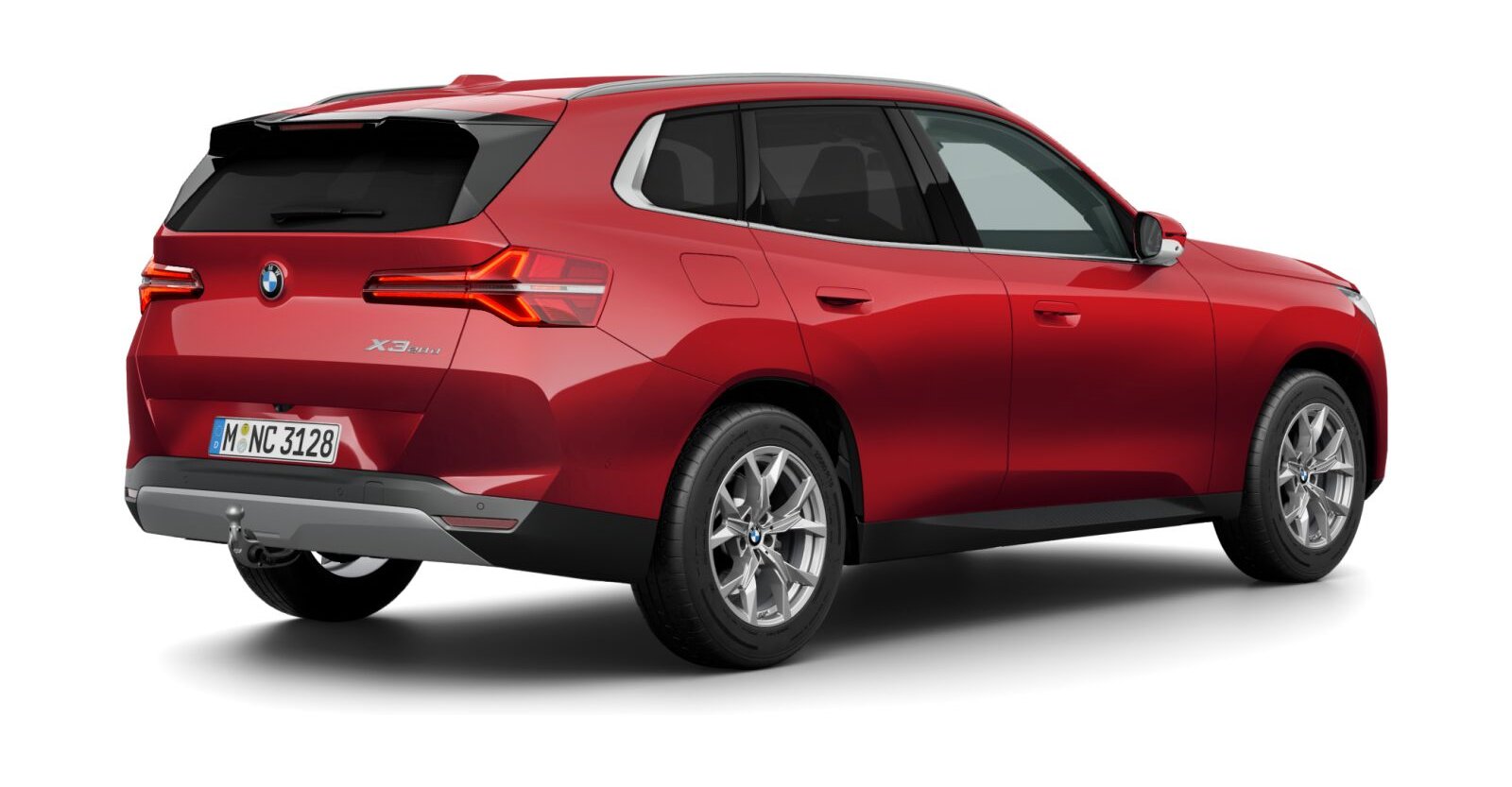 BMW BMW X in Rot von hinten