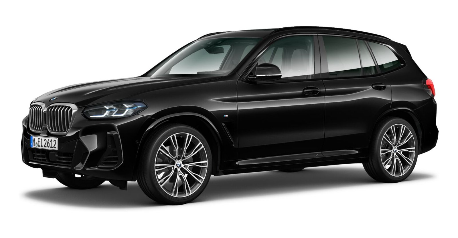BMW X3 xDrive 30d in Schwarz von vorne BMW X3 xDrive 30d in Schwarz von vorne