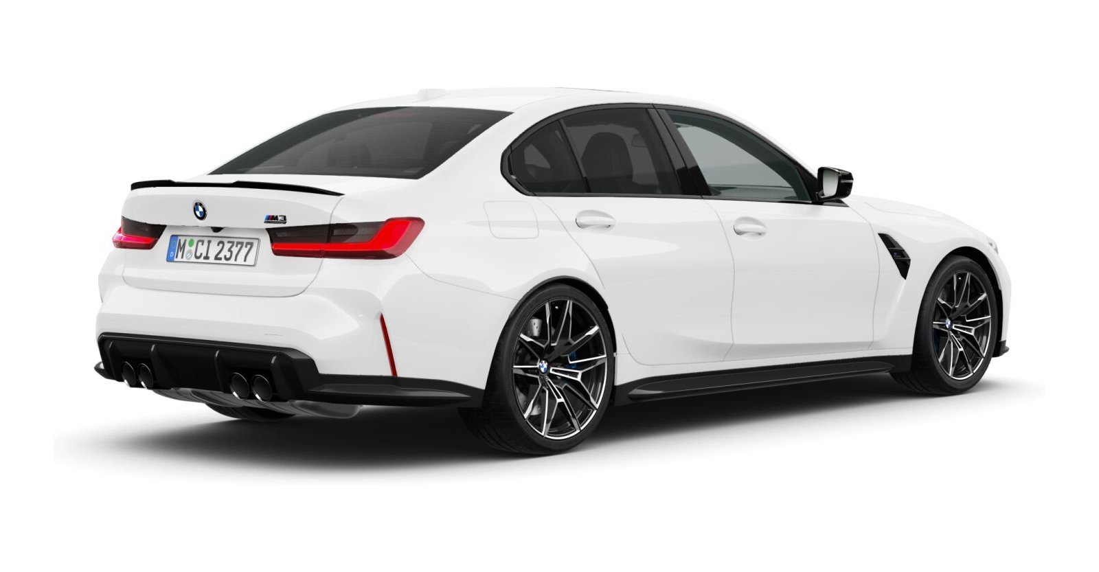 BMW BMW M in Weiß von hinten BMW BMW M in Weiß von hinten