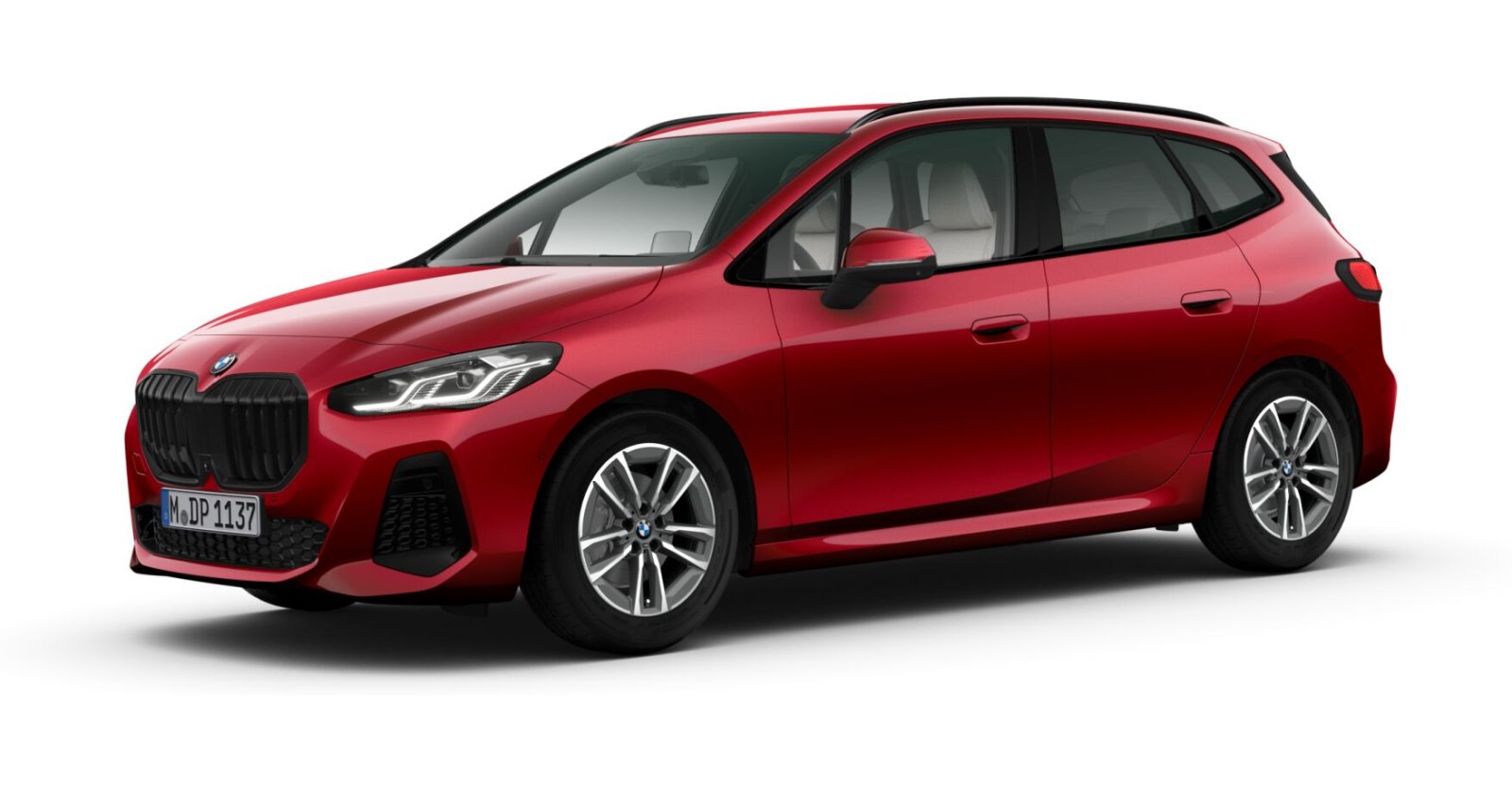 BMW 220i Active Tourer in Rot von vorne BMW 220i Active Tourer in Rot von vorne