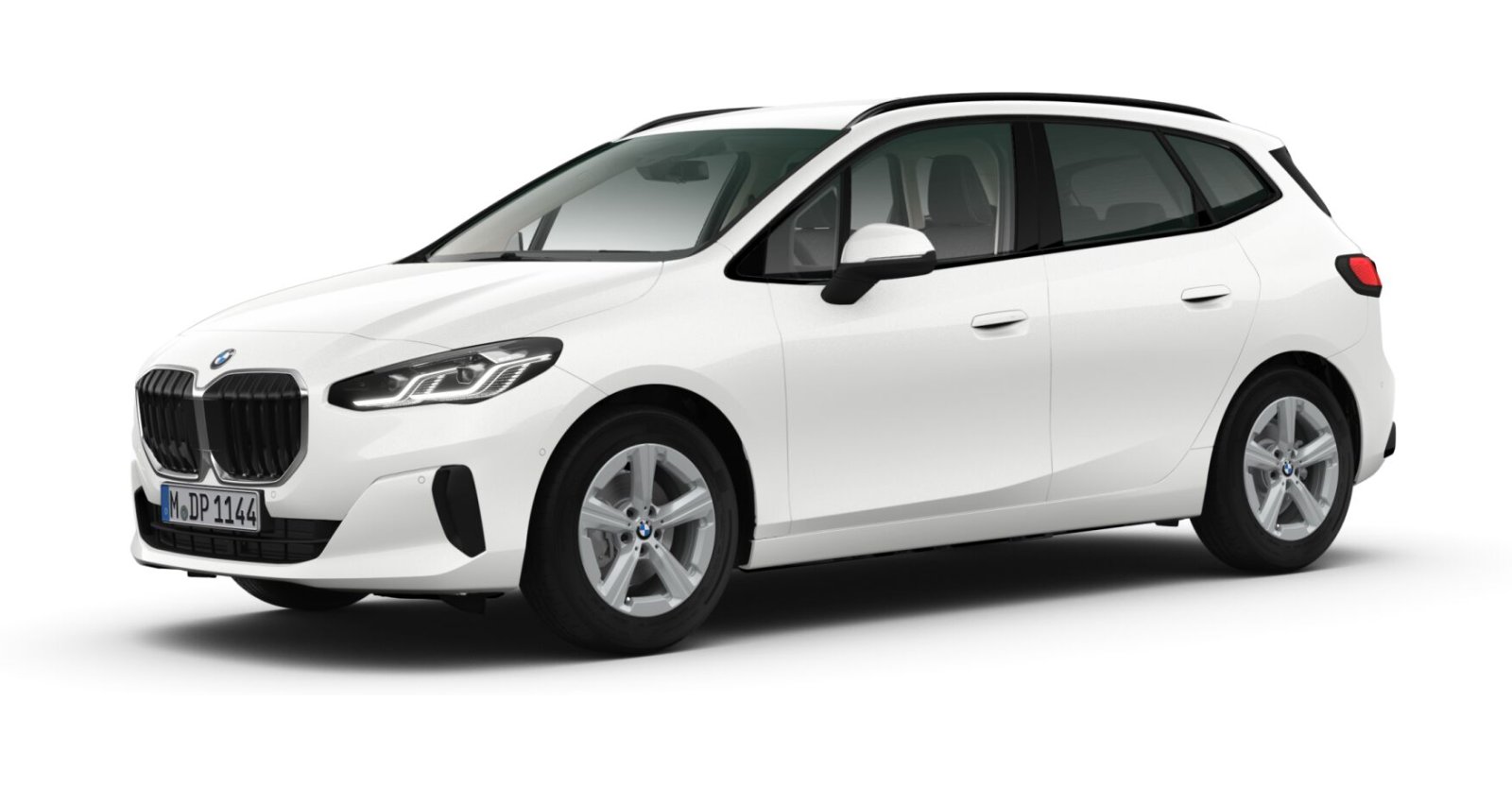 BMW 220i Active Tourer in Weiß von vorne