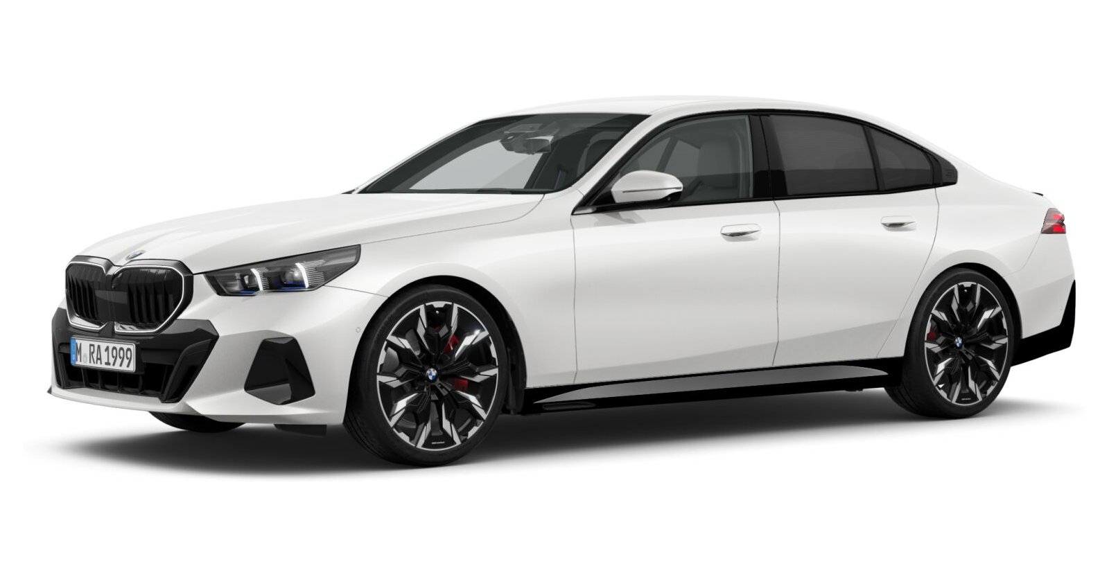 BMW BMW 5er in Weiß von vorne BMW BMW 5er in Weiß von vorne