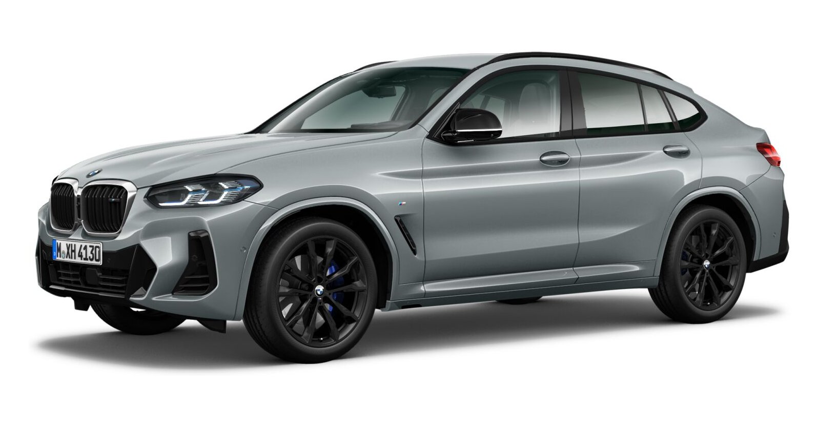 BMW X4 M40d in Grau von vorne