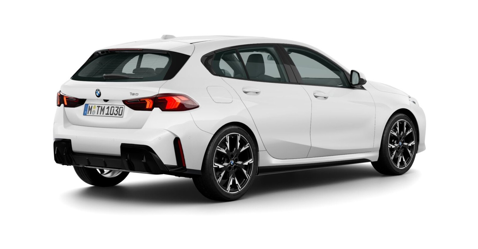 BMW BMW 1er in Weiß von hinten