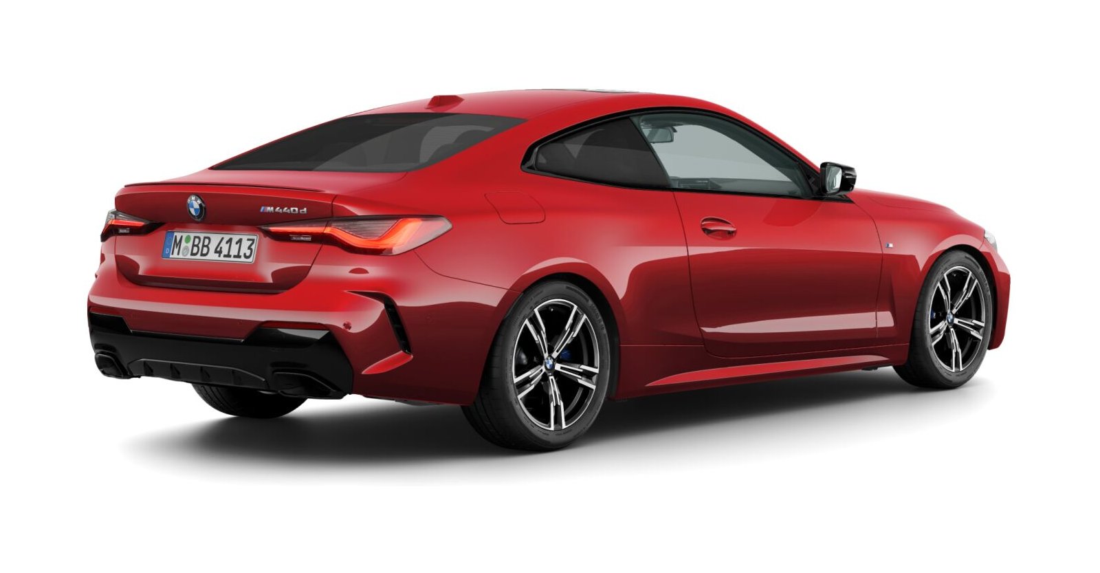 BMW BMW 4er in Rot von hinten