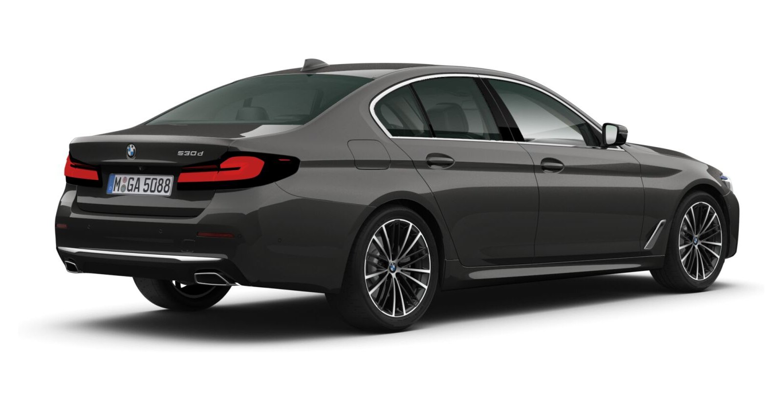 BMW BMW 5er in Grau von hinten BMW BMW 5er in Grau von hinten