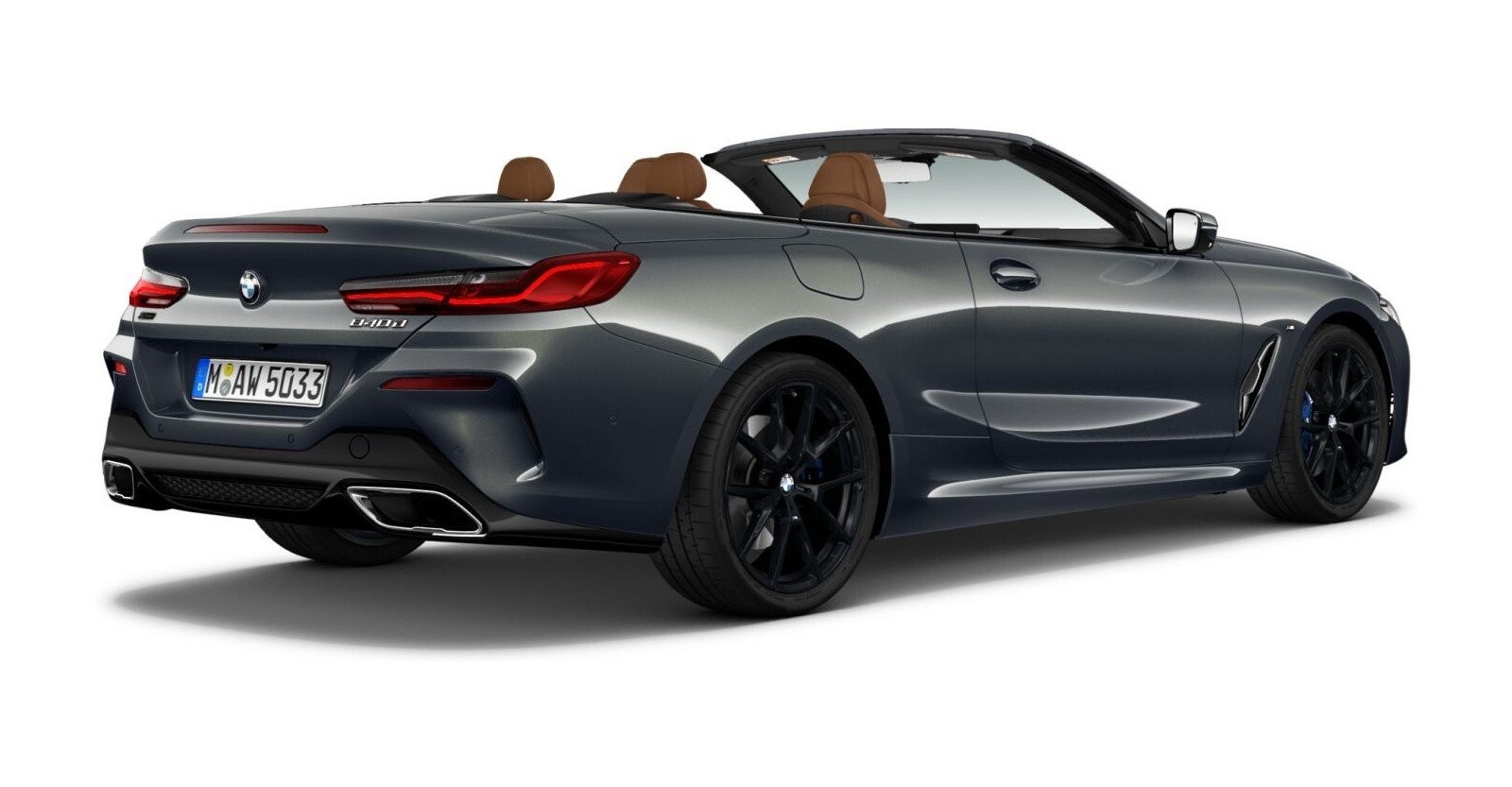 BMW BMW 8er in Grau von hinten BMW BMW 8er in Grau von hinten