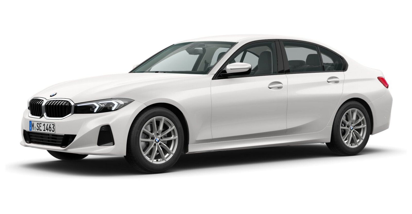 BMW BMW 3er in Weiß von vorne
