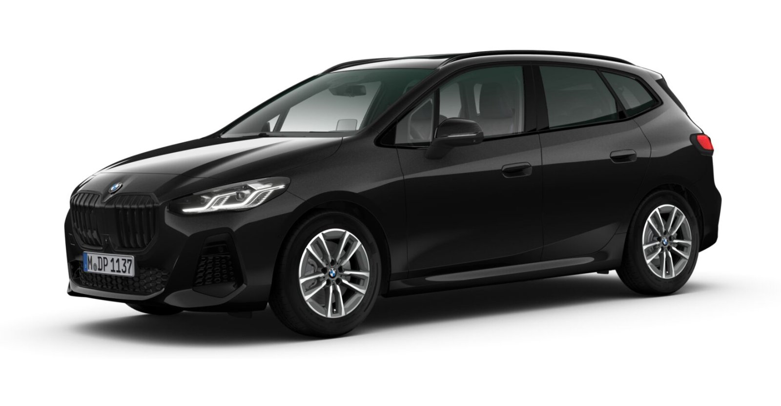 BMW 223i xDrive Active Tourer in Schwarz von vorne BMW 223i xDrive Active Tourer in Schwarz von vorne
