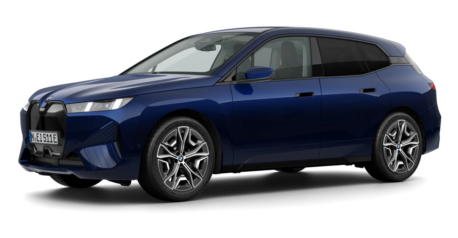 BMW BMW I in Blau von vorne BMW BMW I in Blau von vorne