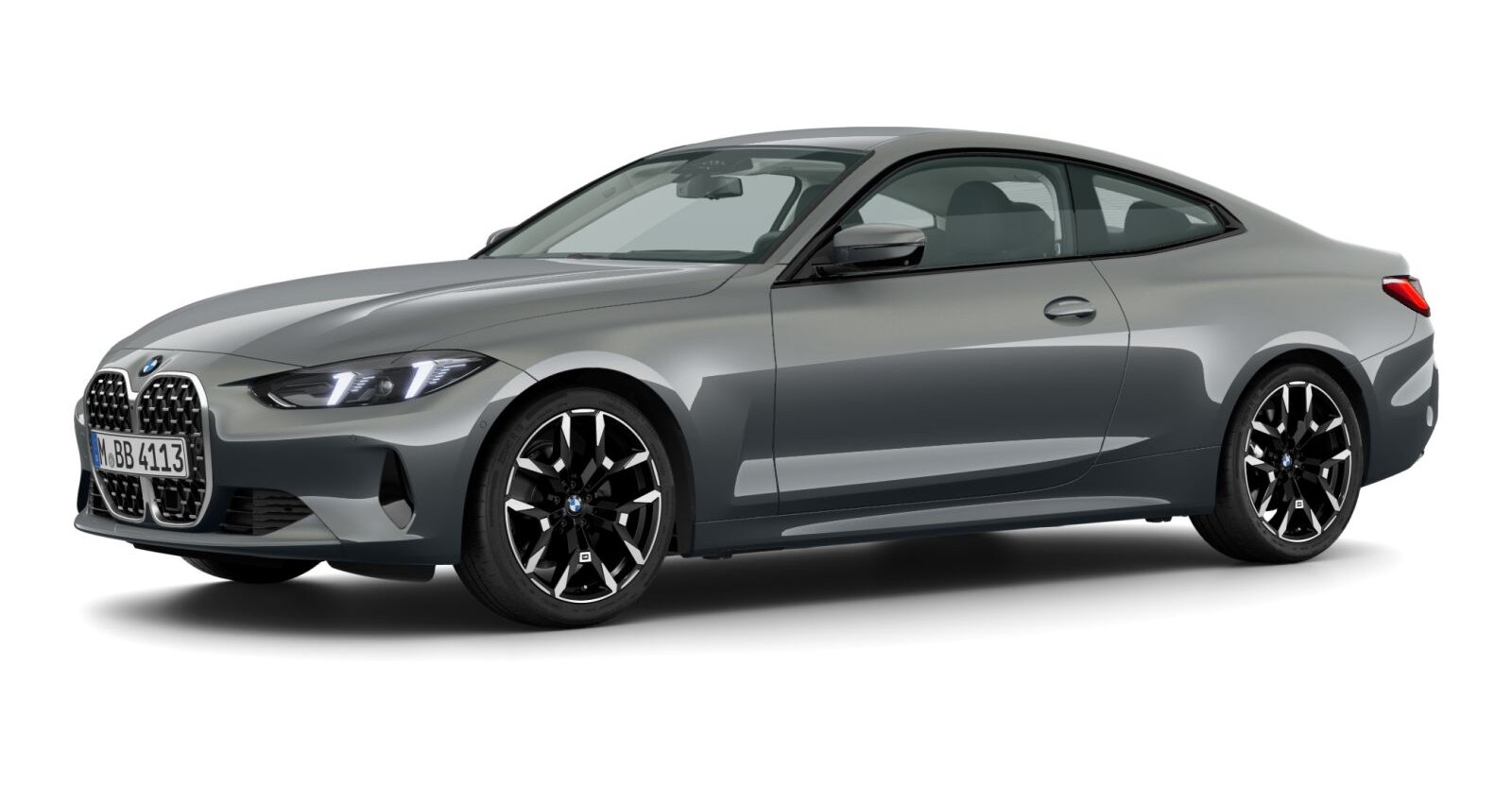 BMW 420i Coupé in Grau von vorne