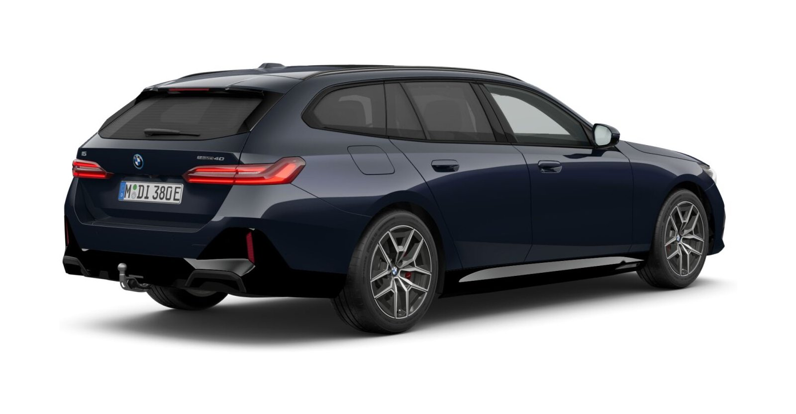 BMW BMW I in Schwarz von hinten