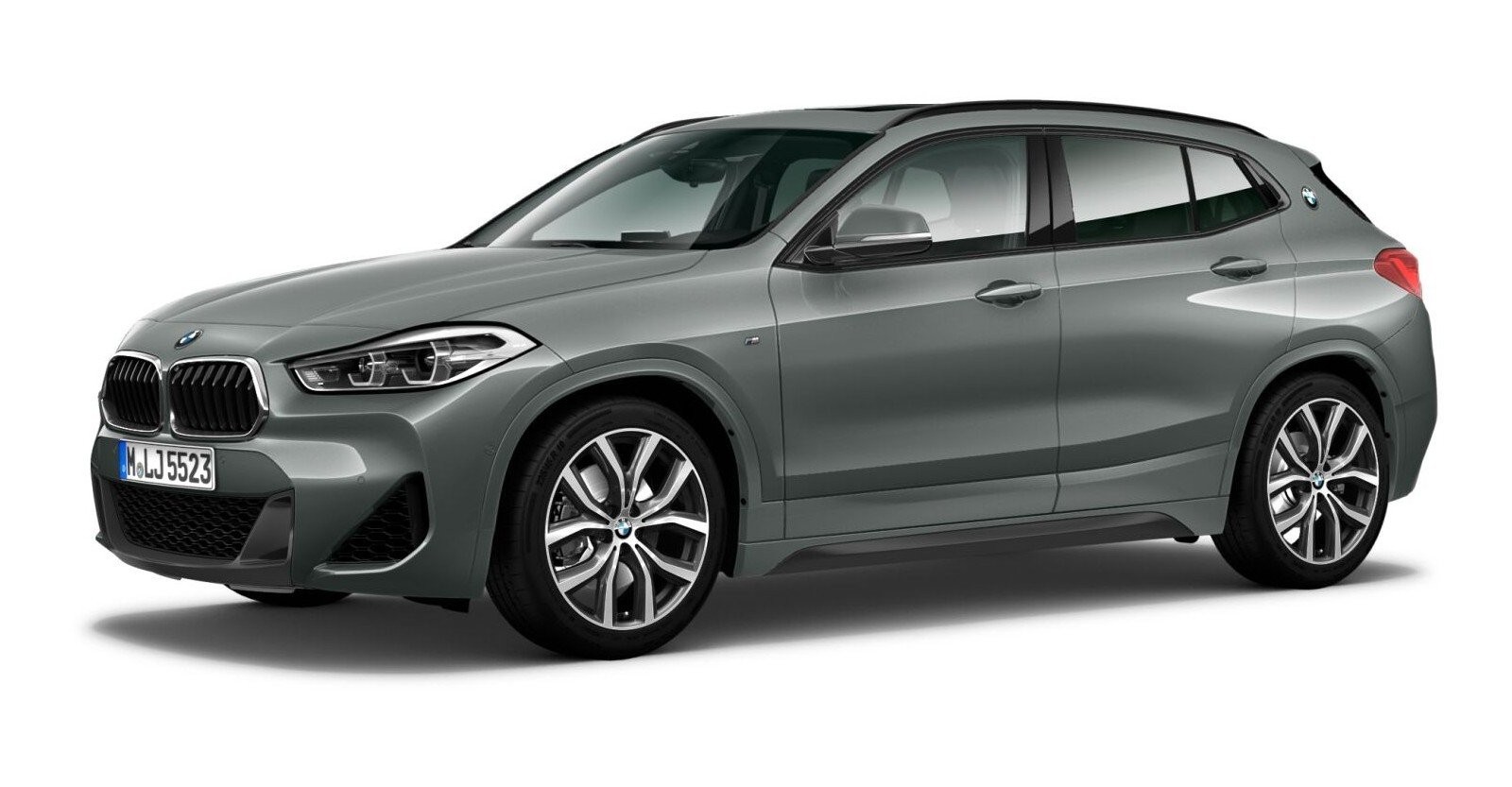 BMW X2 xDrive20i in Grau von vorne BMW X2 xDrive20i in Grau von vorne