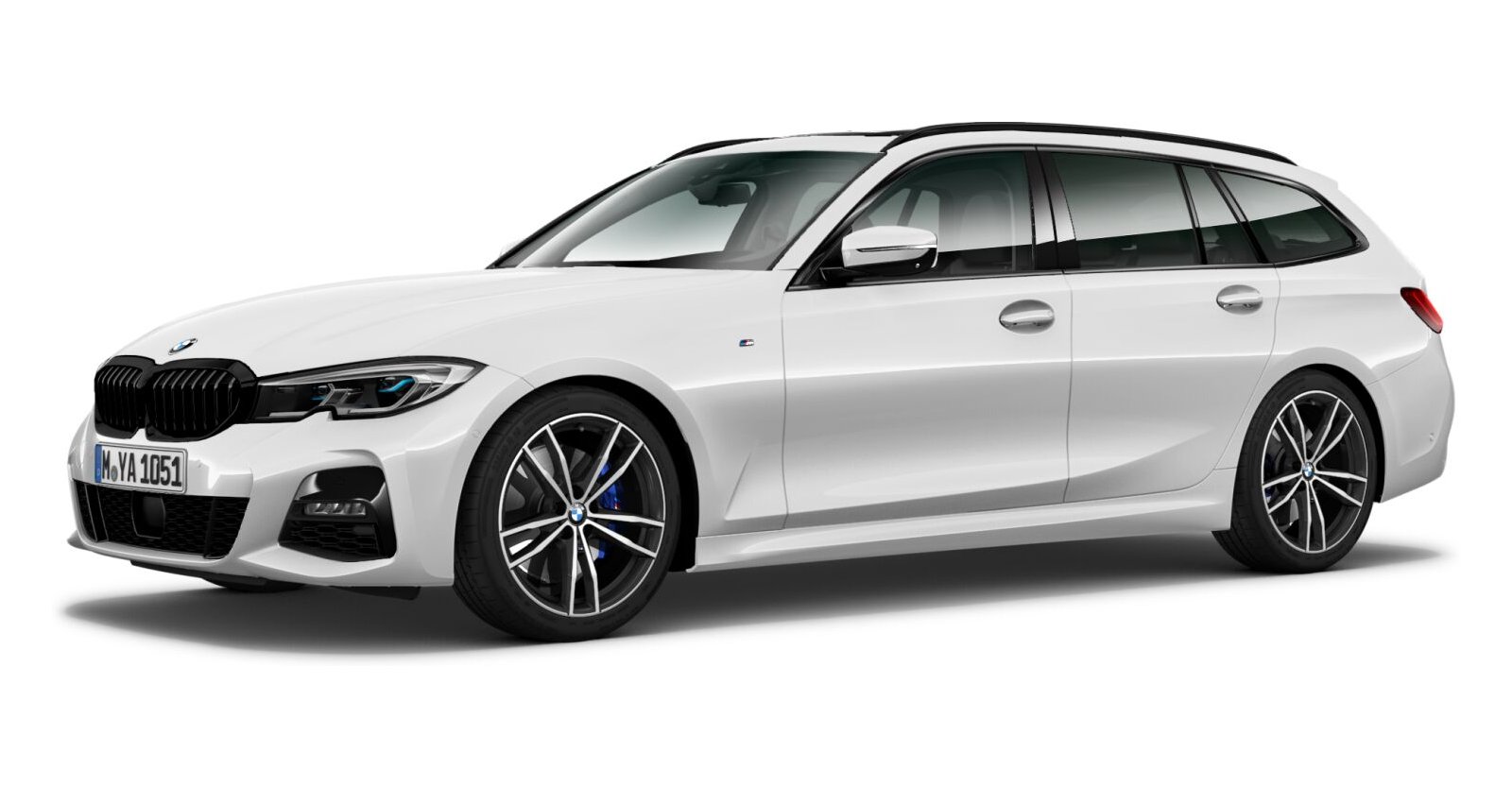 BMW BMW 3er in Weiß von vorne