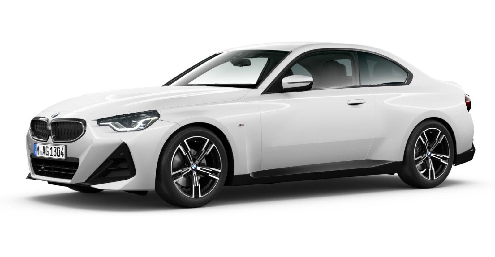 BMW 220d Coupé in Weiß von vorne BMW 220d Coupé in Weiß von vorne