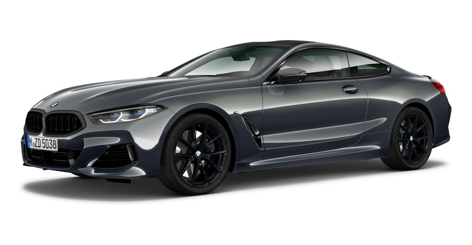 BMW 840i xDrive Coupé in Grau von vorne BMW 840i xDrive Coupé in Grau von vorne