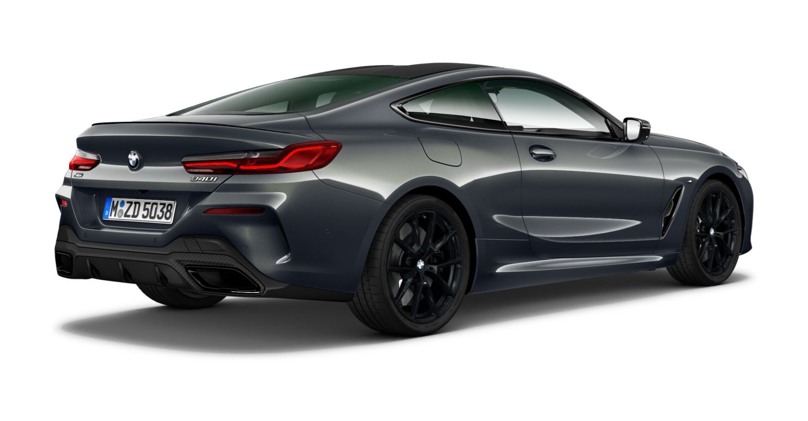 BMW BMW 8er in Grau von hinten BMW BMW 8er in Grau von hinten