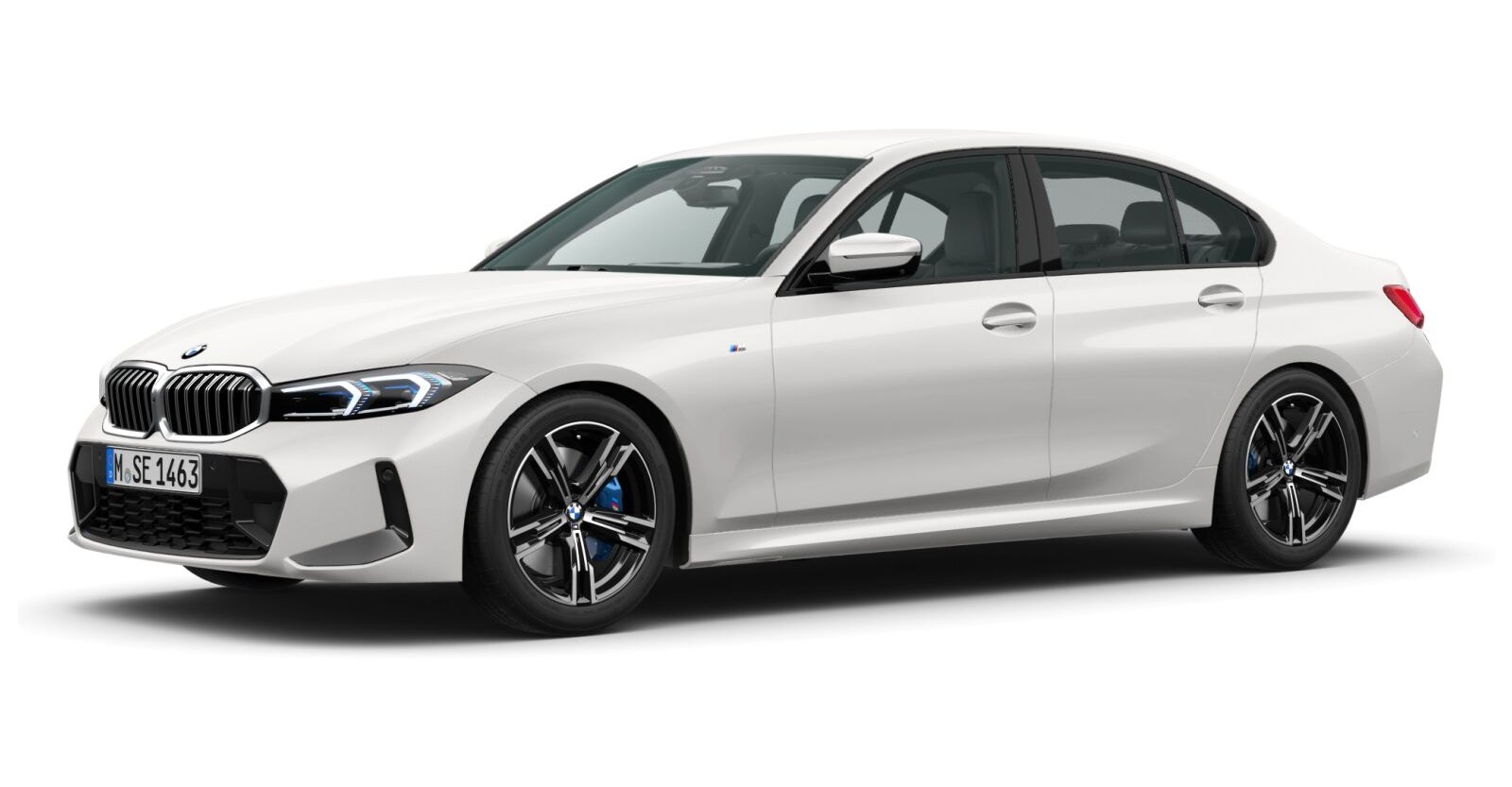 BMW BMW 3er in Weiß von vorne BMW BMW 3er in Weiß von vorne