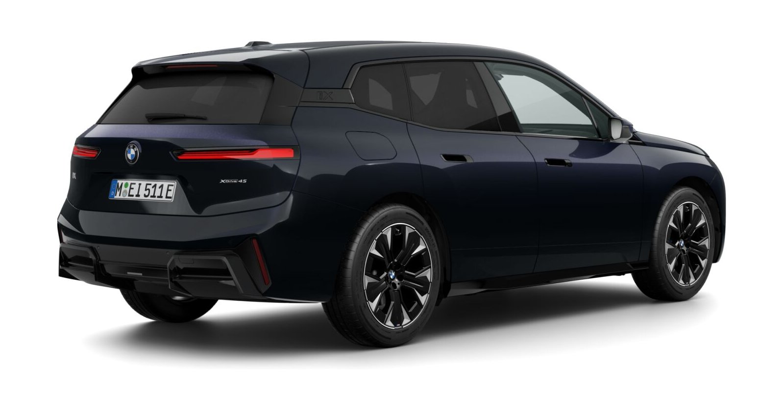 BMW BMW I in Schwarz von hinten