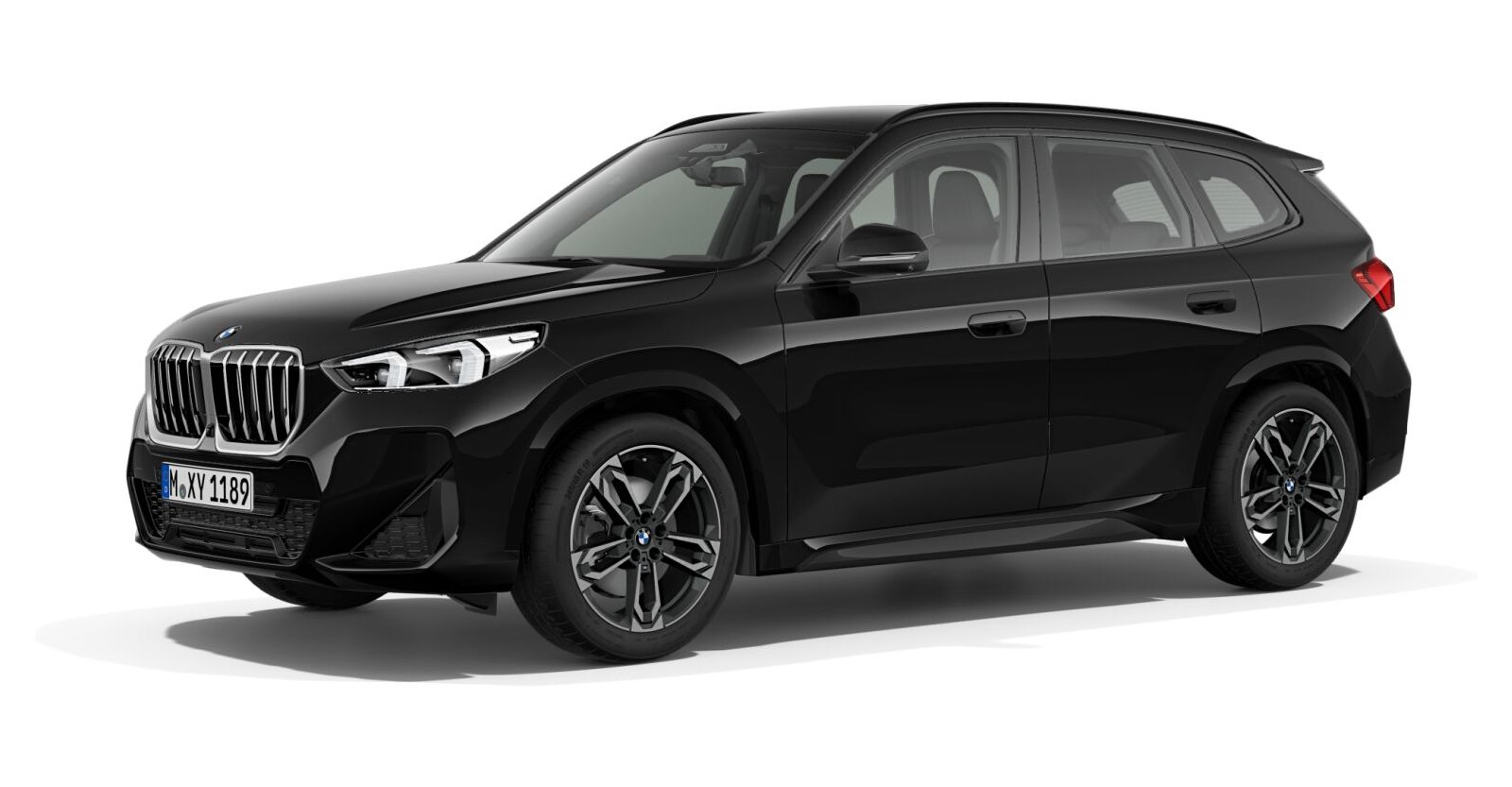 BMW X1 xDrive23d in Schwarz von vorne