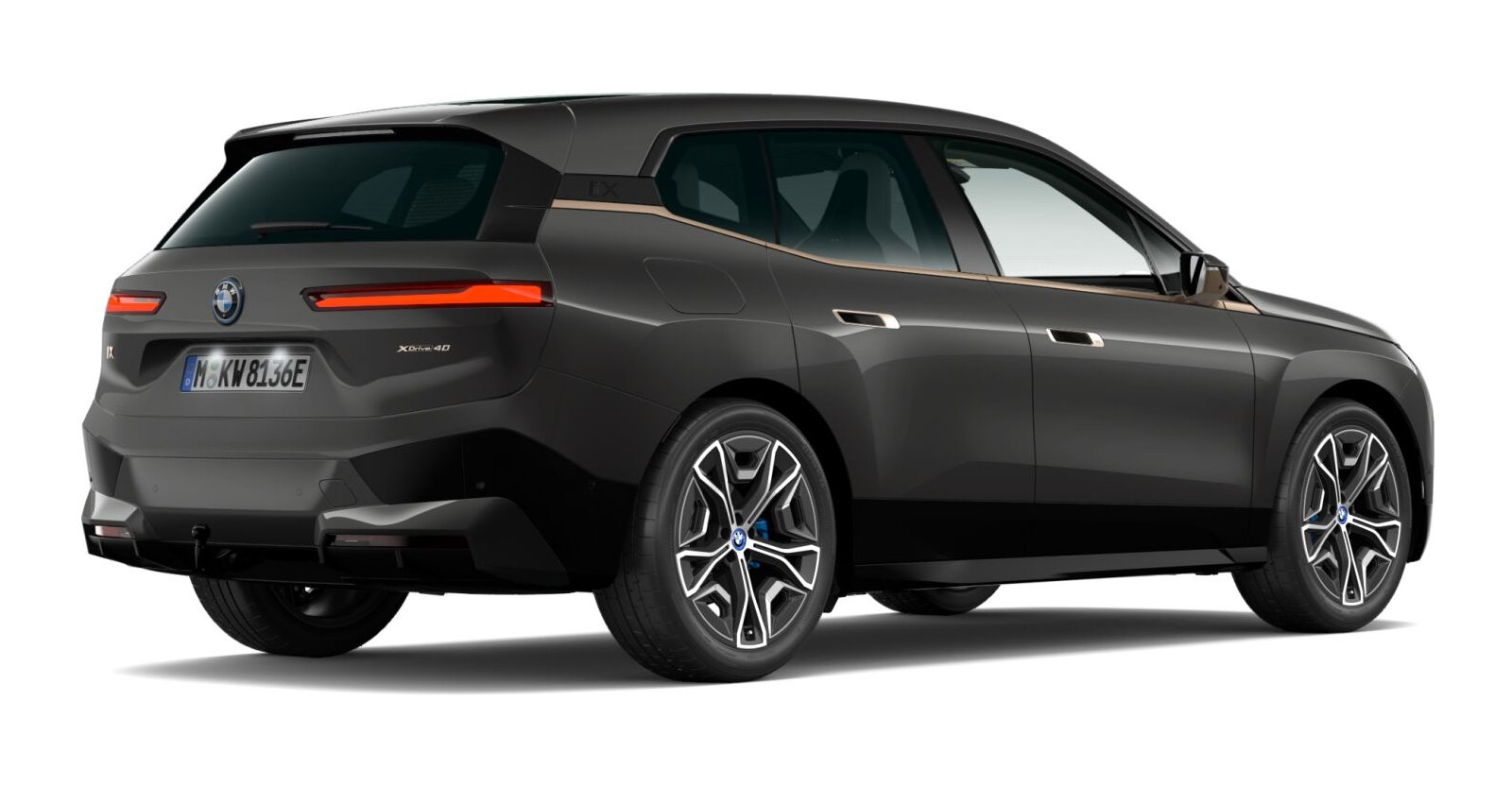 BMW BMW I in Grau von hinten BMW BMW I in Grau von hinten
