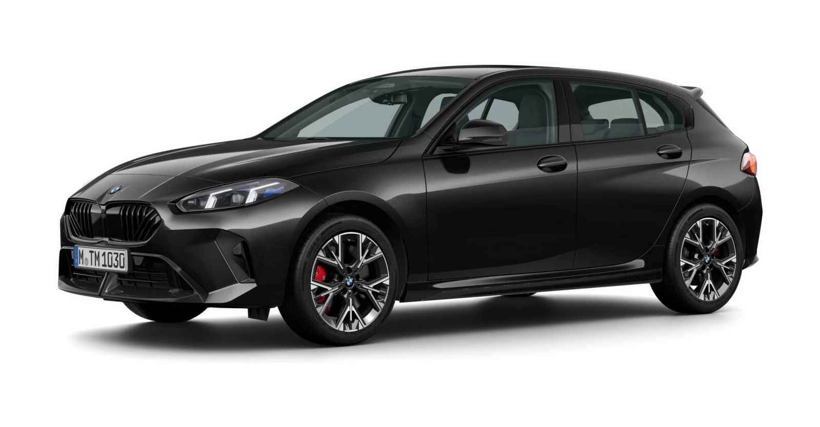 BMW BMW 1er in Schwarz von vorne
