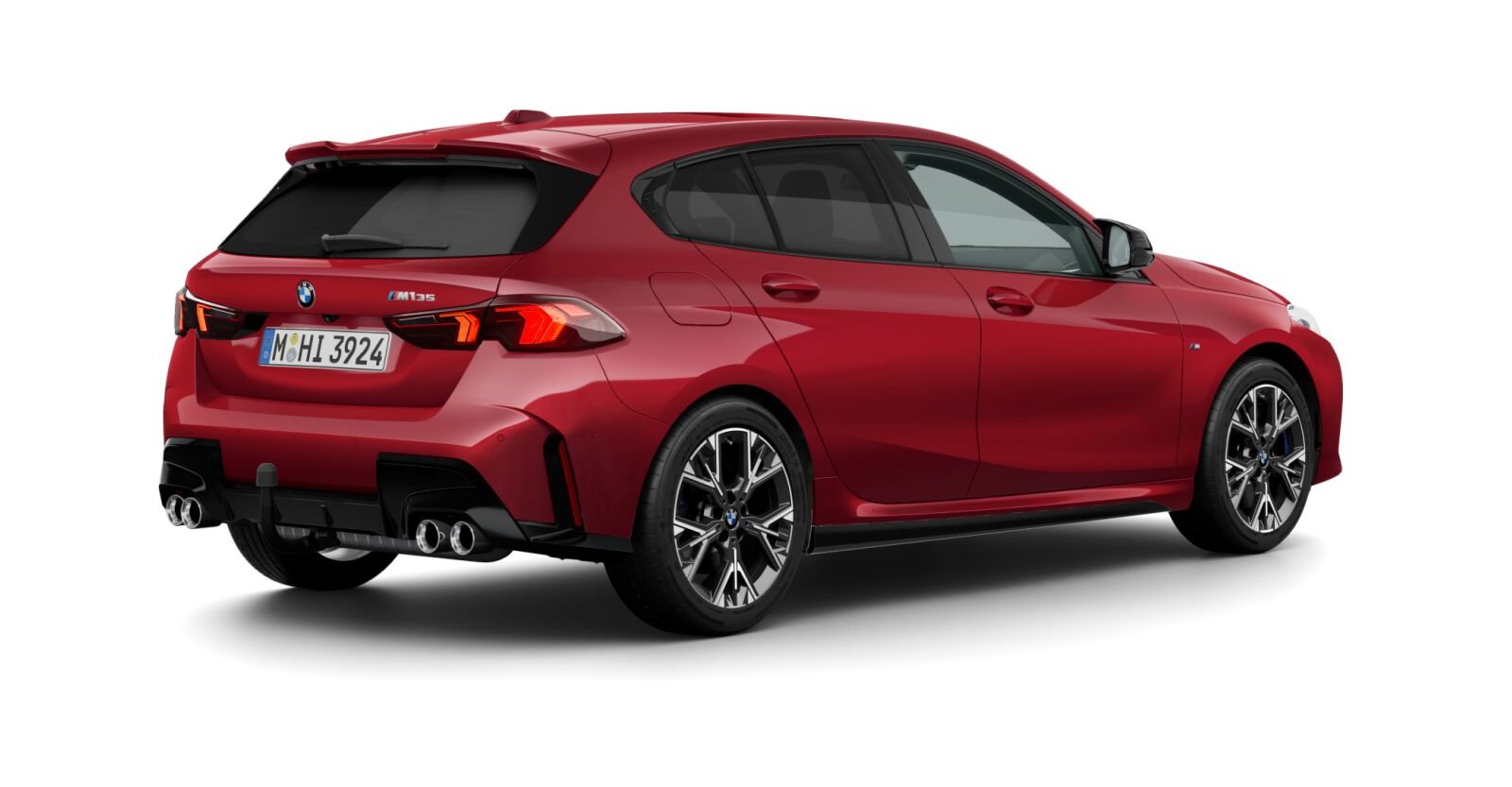 BMW BMW 1er in Rot von hinten