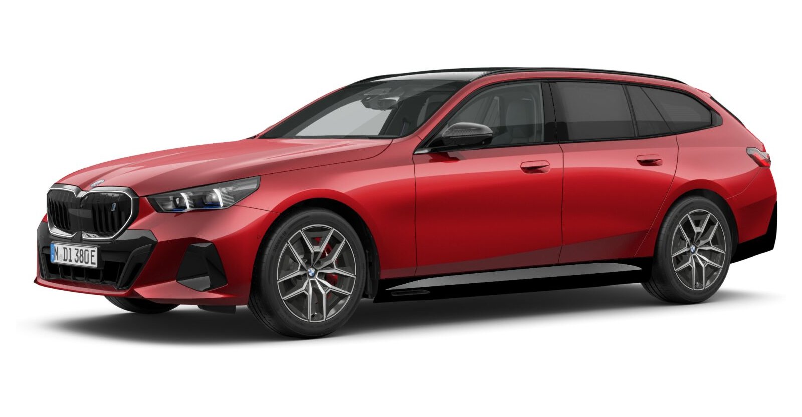 BMW BMW I in Rot von vorne