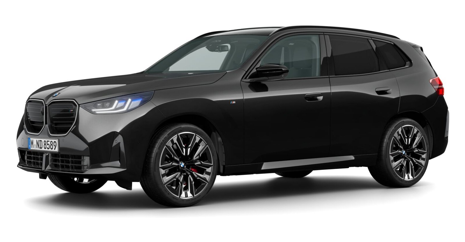 BMW X3 M50 xDrive in Schwarz von vorne BMW X3 M50 xDrive in Schwarz von vorne