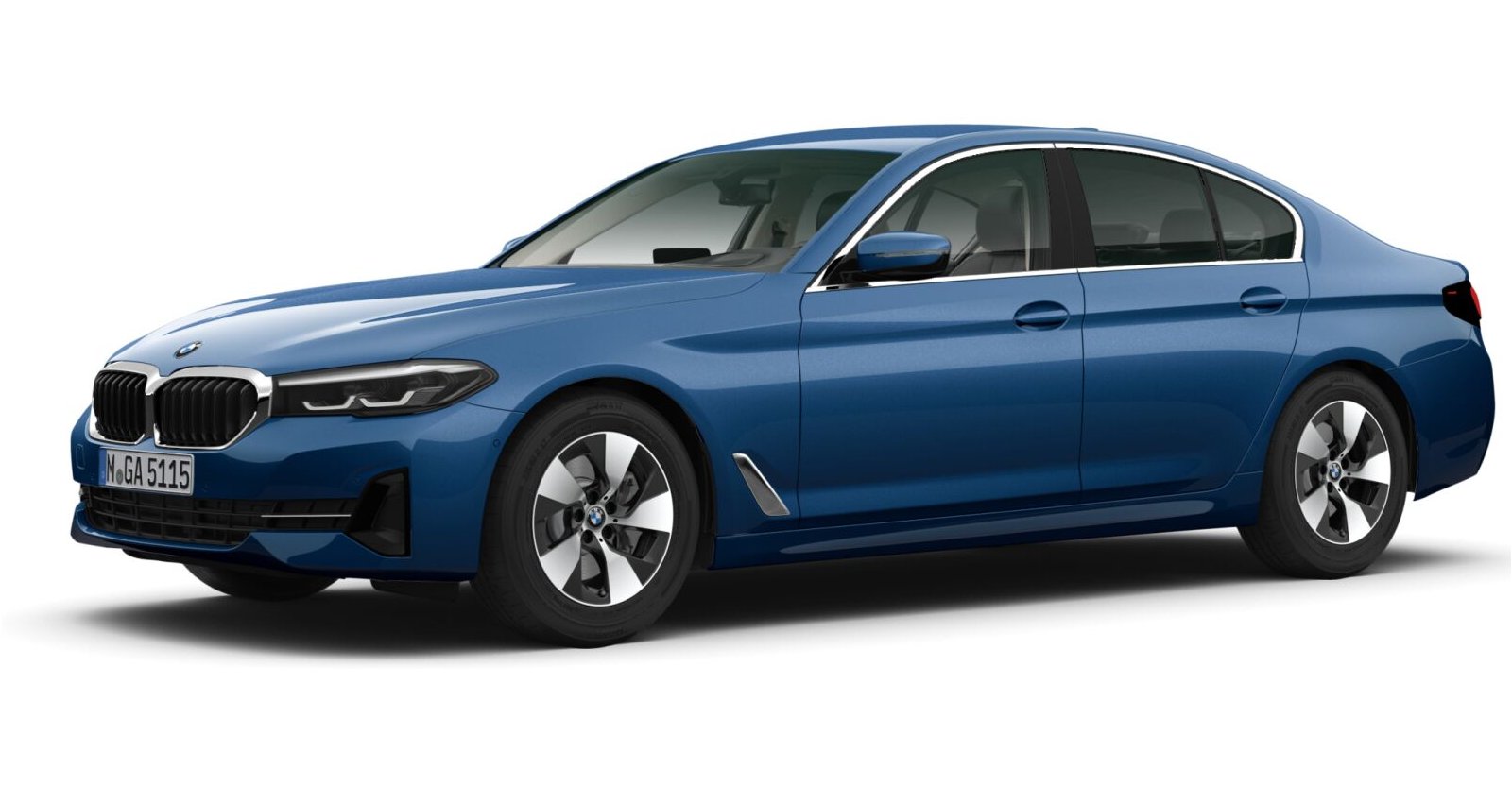 BMW BMW 5er in Blau von vorne BMW BMW 5er in Blau von vorne