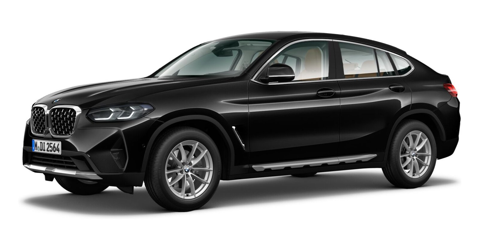 BMW X4 xDrive20d in Schwarz von vorne BMW X4 xDrive20d in Schwarz von vorne